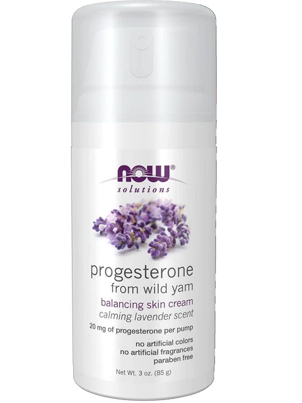 NOW Foods, Progesterone from Wild Yam with Lavender Balancing Skin Cream, 3 oz Hot on Sale