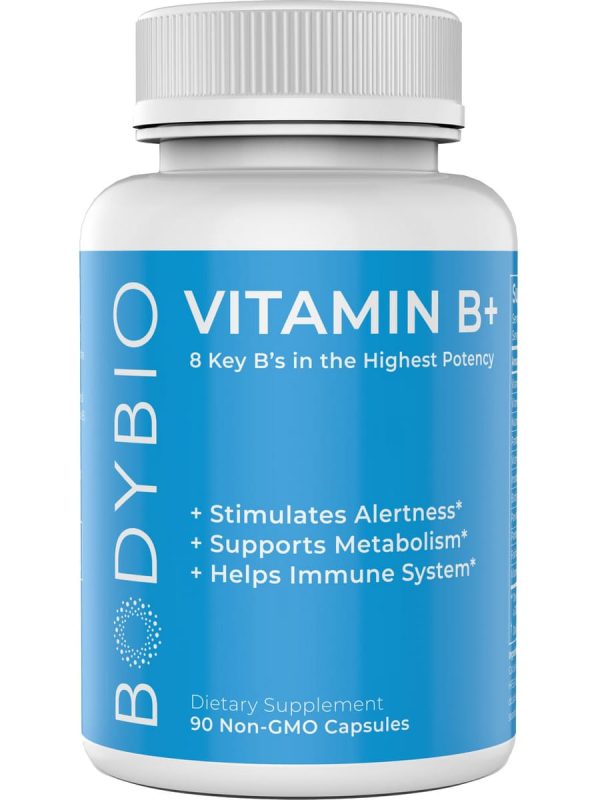 BodyBio, Vitamin B+, 90 Capsules Discount