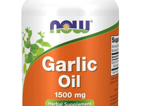 NOW Foods, Garlic Oil 1500 mg, 250 softgels on Sale