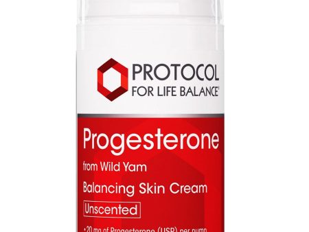 Protocol For Life Balance, Natural Progesterone, Balancing Skin Cream, Unscented, 3 oz (85 g) For Discount