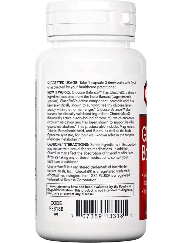 Protocol For Life Balance, Glucose Balance, 90 Veg Capsules Online now