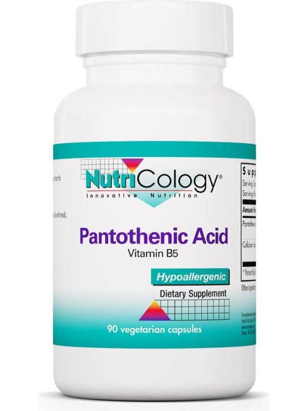 NutriCology, Pantothenic Acid Vitamin B5, 90 Vegetarian Capsules For Cheap