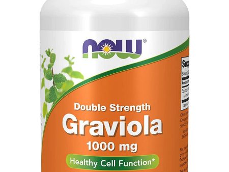 NOW Foods, Graviola 1000 mg, Double Strength, 90 tablets For Cheap