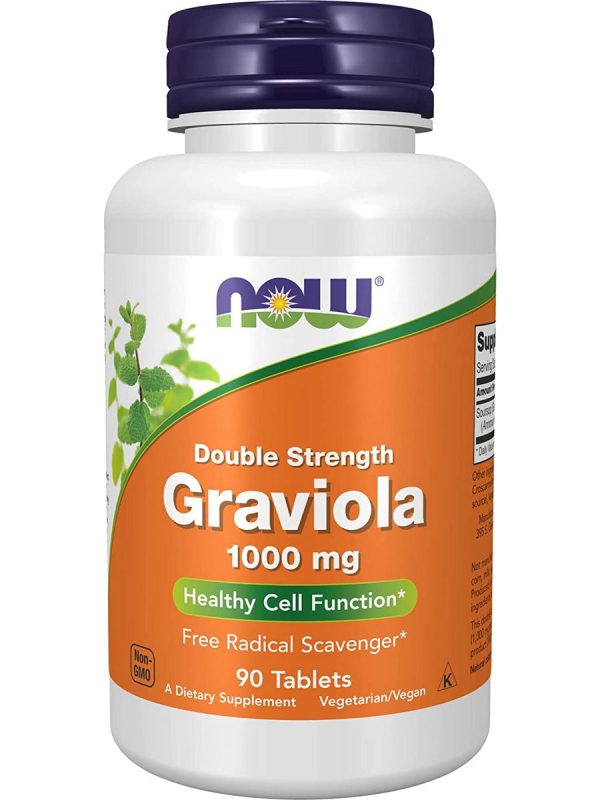 NOW Foods, Graviola 1000 mg, Double Strength, 90 tablets For Cheap