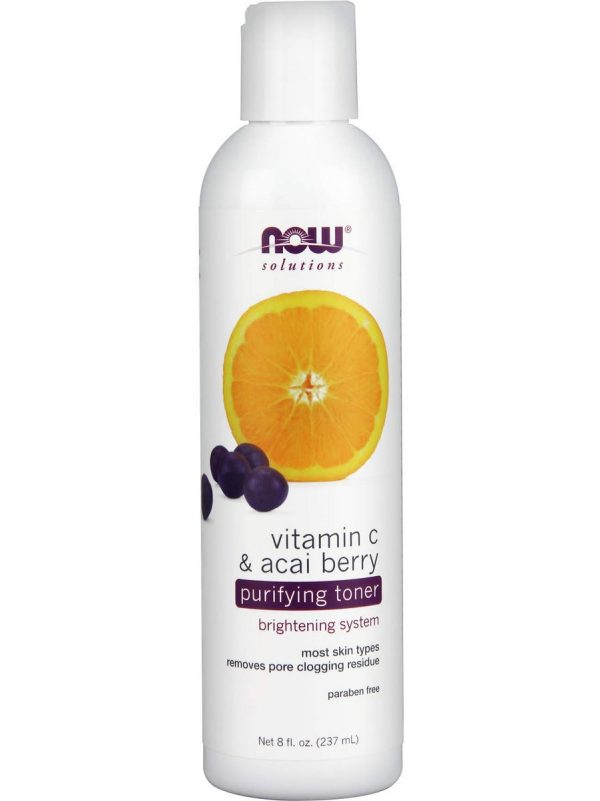 NOW Foods, Vitamin C & Acai Berry Purifying Toner, 8 fl oz Sale