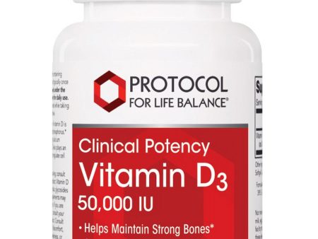 Protocol For Life Balance, Vitamin D3, Clinical Potency, 50,000 IU, 12 Softgels on Sale