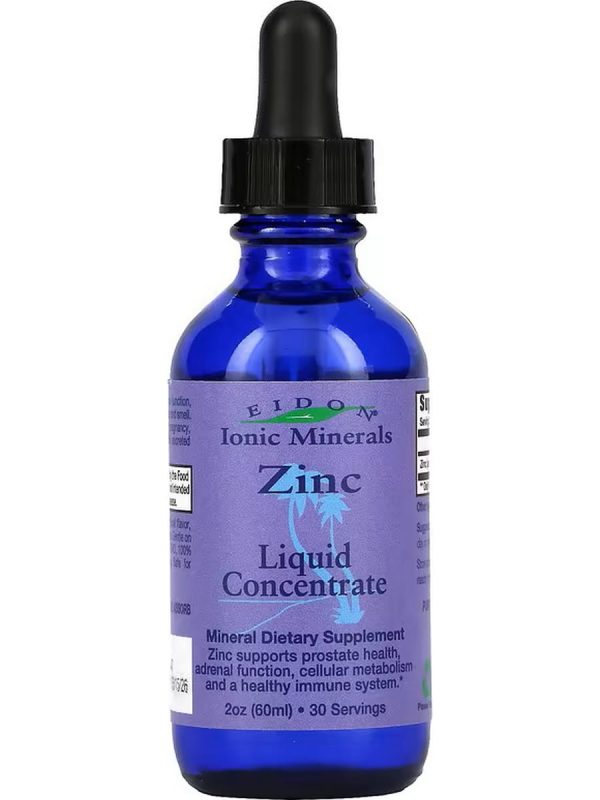 Eidon Ionic Minerals, Zinc, Liquid Concentrate, 2 oz (60ml) For Discount