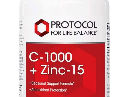 Protocol For Life Balance, C-1000 + Zinc-15, 120 Veg Capsules Online