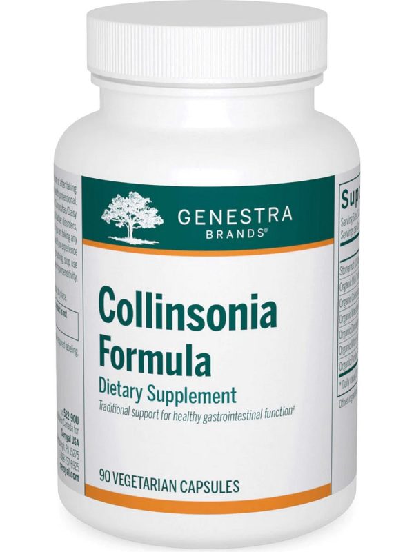 Genestra, Collinsonia Formula Dietary Supplement, 90 Vegetarian Capsules Online Sale