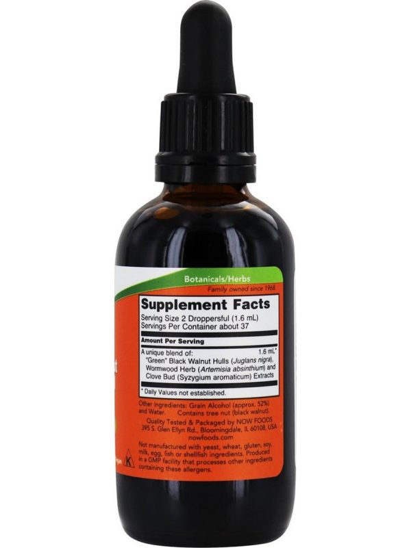 NOW Foods,  Green  Black Walnut Wormwood Complex, 2 fl oz Online now