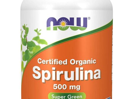 NOW Foods, Spirulina 500 mg, Organic, 500 tablets Online now