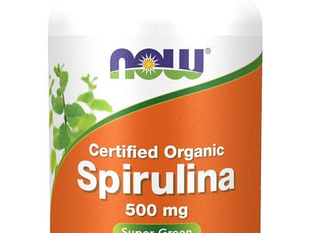 NOW Foods, Spirulina 500 mg, Organic, 200 tablets Online now