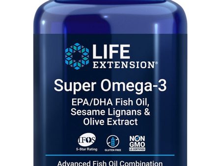 Life Extension, Super Omega-3 EPA DHA Fish Oil, Sesame Lignans & Olive Extract, 60 softgels For Cheap