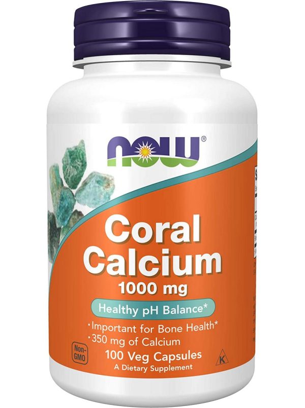 NOW Foods, Coral Calcium 1000 mg, 100 veg capsules Supply