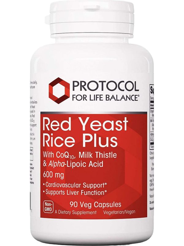 Protocol For Life Balance, Red Yeast Rice Plus, 600 mg, 90 Veg Capsules For Cheap