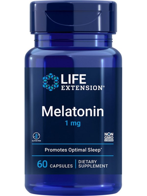 Life Extension, Melatonin, 1 mg, 60 capsules For Cheap