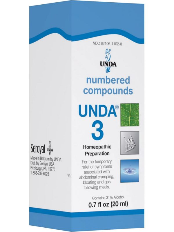 UNDA, UNDA 3 Homeopathic Preparation, 0.7 fl oz Online now