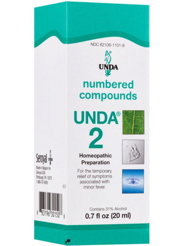 UNDA, UNDA 2 Homeopathic Preparation, 0.7 fl oz Supply