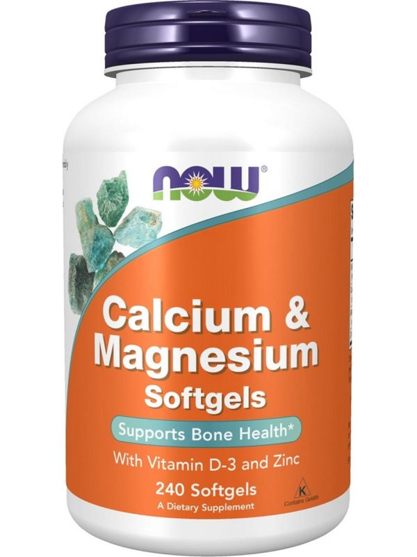 NOW Foods, Calcium & Magnesium Softgels, 240 softgels Online Hot Sale