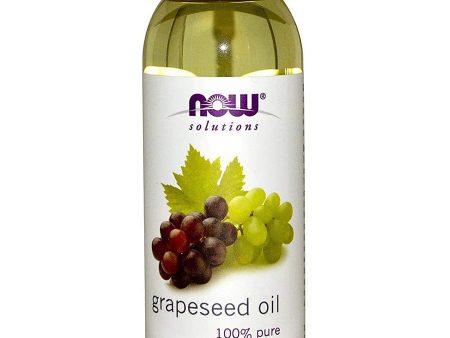 NOW Foods, Grapeseed Oil, 100% Pure Sensitive Skin Care, 4 fl oz Supply