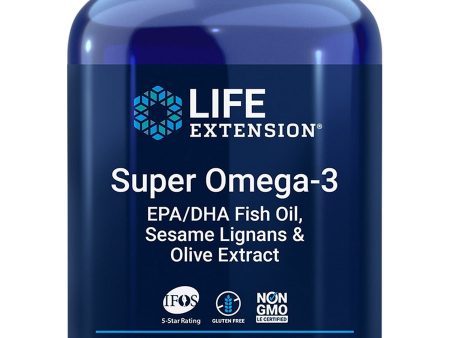 Life Extension, Super Omega-3 EPA DHA Fish Oil, Sesame Lignans & Olive Extract, 240 easy-to-swallow softgels For Cheap