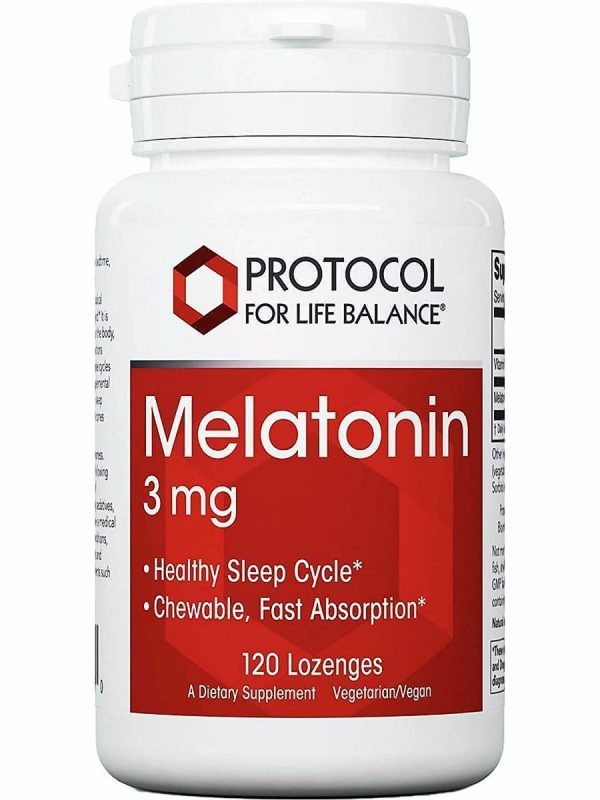 Protocol For Life Balance, Melatonin, 3 mg, 120 Lozenges For Sale