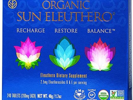 Sun Chlorella, Organic Sun Eleuthero, 200mg, 240 Tablets (20-day supply) Online Hot Sale