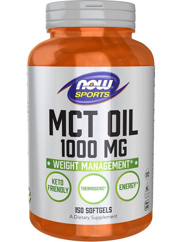 NOW Foods, MCT Oil 1000 mg, 150 softgels Supply