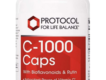 Protocol For Life Balance, C-1000 Caps with Bioflavonoids & Rutin, 120 Veg Capsules Cheap