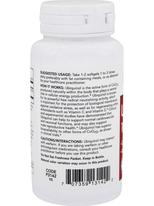 Protocol For Life Balance, Ubiquinol, 100 mg, 60 Softgels For Sale