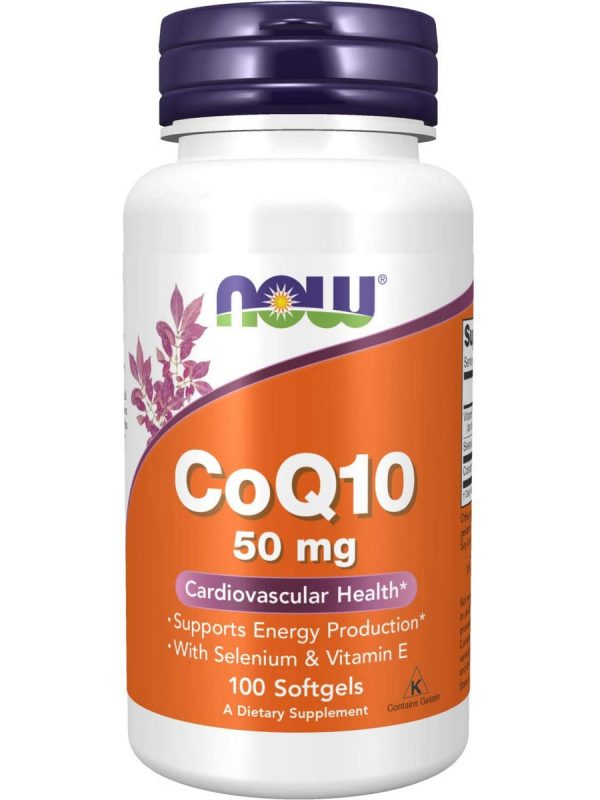 NOW Foods, CoQ10 50 mg, 100 softgels Online now