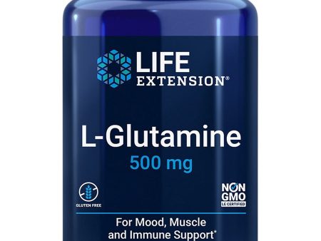 Life Extension, L-Glutamine, 500 mg, 100 vegetarian capsules Sale