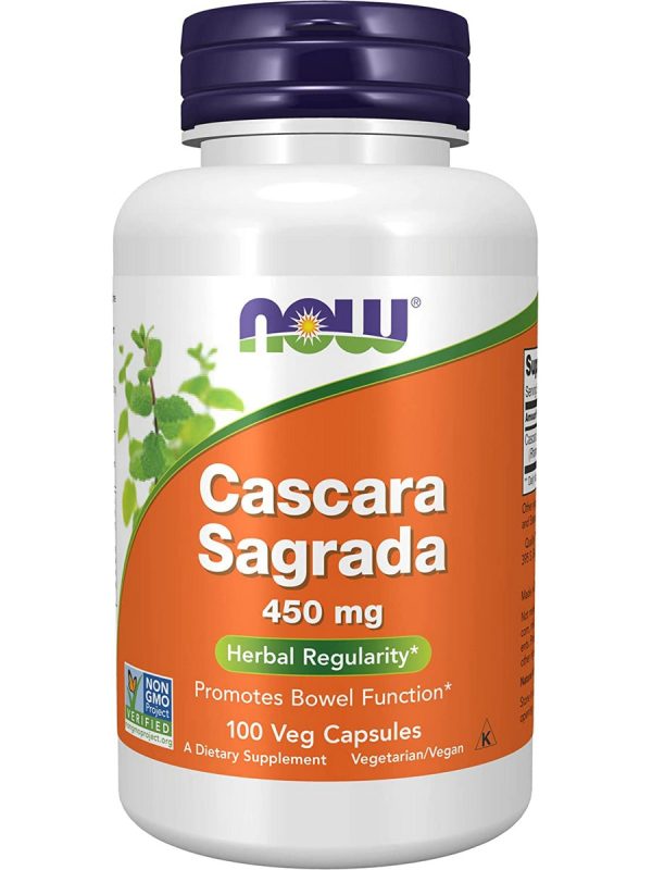 NOW Foods, Cascara Sagrada 450 mg, 100 veg capsules Sale