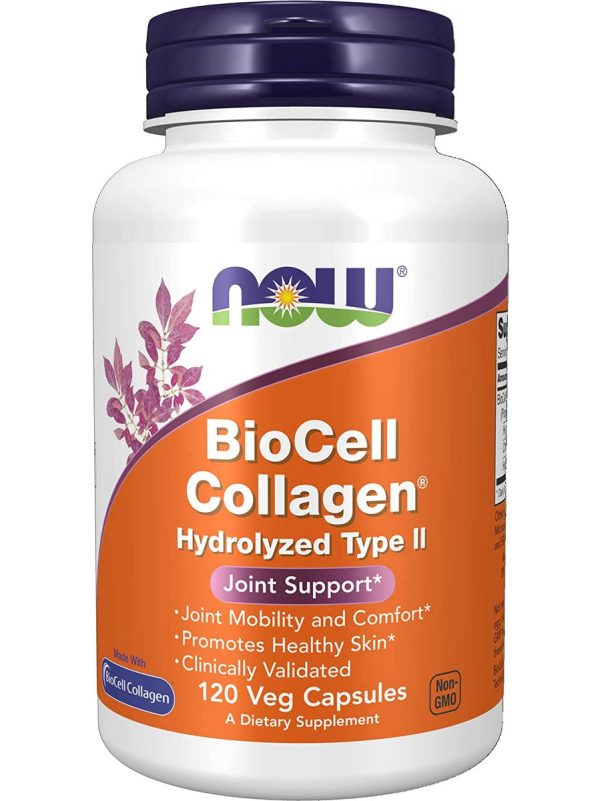 NOW Foods, BioCell Collagen® Hydrolyzed Type II, 120 veg capsules Discount