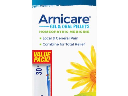 Boiron, Arnicare Gel & Oral Pellets Value Pack, 2.6 oz + 80 Pellets Online