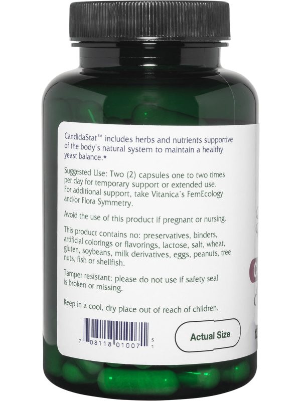 Vitanica, CandidaStat, 120 Vegetarian Capsules on Sale