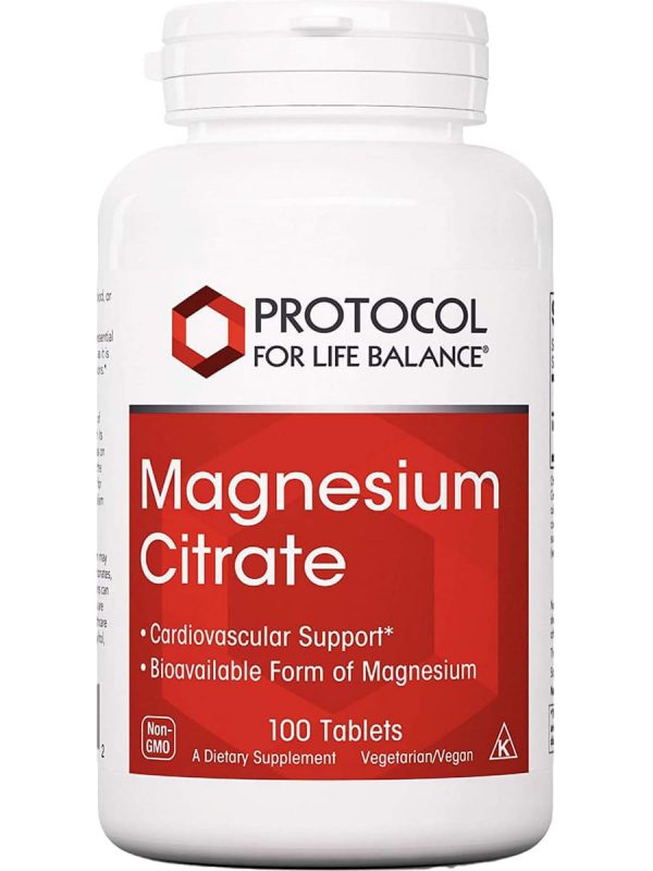 Protocol For Life Balance, Magnesium Citrate, 100 Tablets Discount