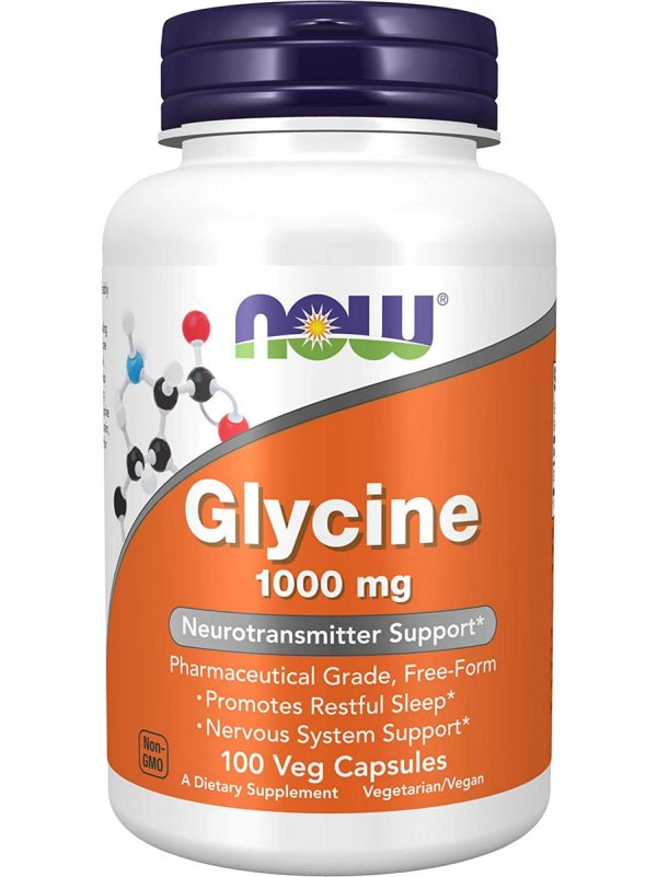 NOW Foods, Glycine 1000 mg, 100 veg capsules Hot on Sale