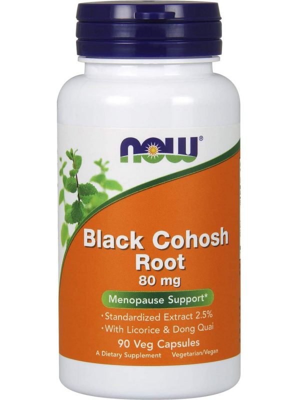 NOW Foods, Black Cohosh Root 80 mg, 90 veg capsules Online