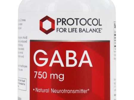 Protocol For Life Balance, GABA, 750 mg, 120 Veg Capsules Online now