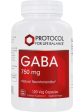 Protocol For Life Balance, GABA, 750 mg, 120 Veg Capsules Online now