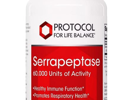 Protocol For Life Balance, Serrapeptase, 60,000 Units, 60 Veg Capsules For Discount