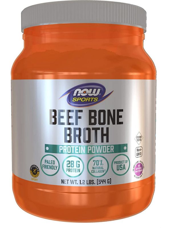 NOW Foods, Beef Bone Broth Powder, 1.2 lb Online Hot Sale