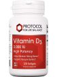 Protocol For Life Balance, Vitamin D3, 2,000 IU, 120 Softgels on Sale