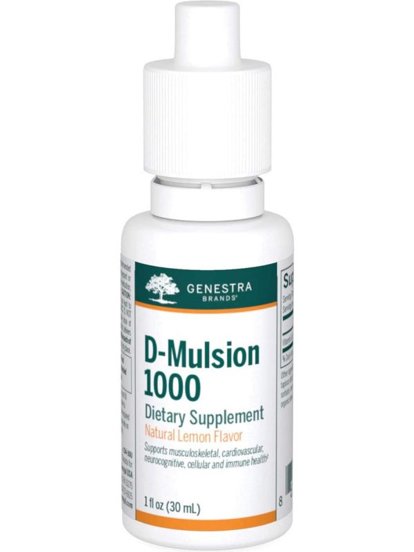 Genestra, D-Mulsion 1000 Dietary Supplement, Natural Lemon Flavor, 1 fl oz Online Sale