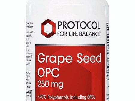 Protocol For Life Balance, Grape Seed OPC, 250 mg, 90 Veg Capsules For Sale