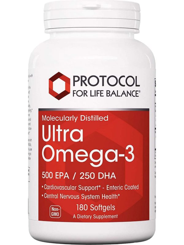 Protocol For Life Balance, Ultra Omega-3, 500 EPA 250 DHA, 90 Softgels Online Sale