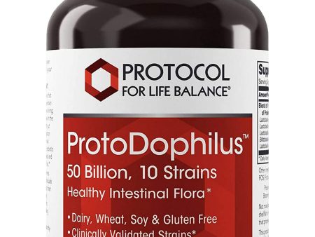 Protocol For Life Balance, ProtoDophilus, 50 Billion, 10 Strains, 50 Veg Capsules For Sale