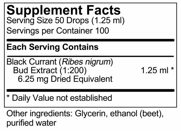 UNDA, gemmo Ribes nigrum Dietary Supplement, 4.2 fl oz For Cheap