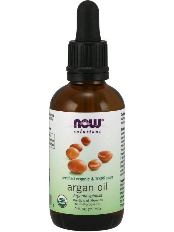 NOW Foods, Argan Oil, Organic & 100% Pure, 2 fl oz For Cheap